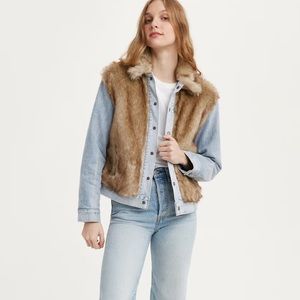 Levi’s fur denim jacket